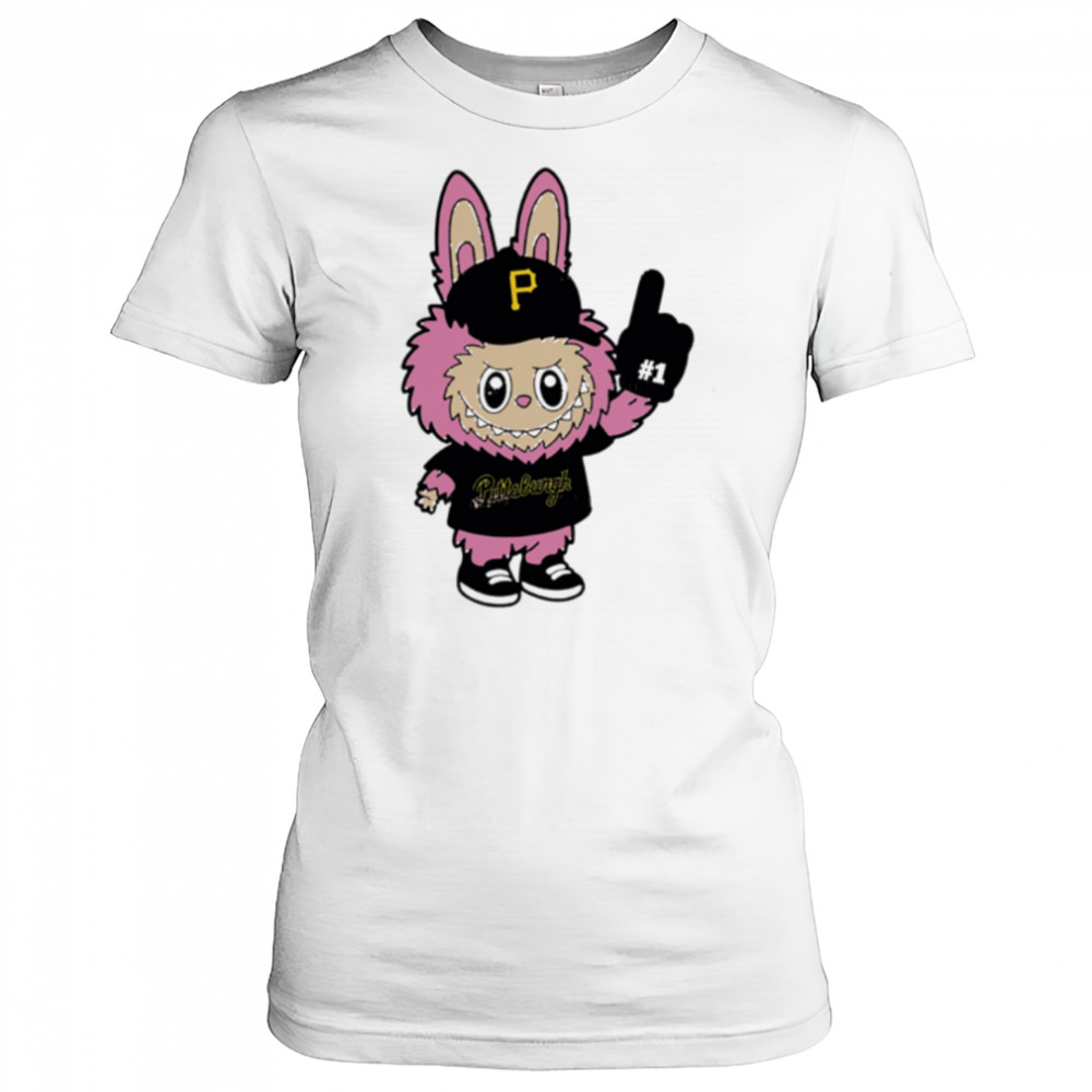 Pink Labubu Pittsburgh Pirates Labubu MLB Baseball shirt Women's T-shirt