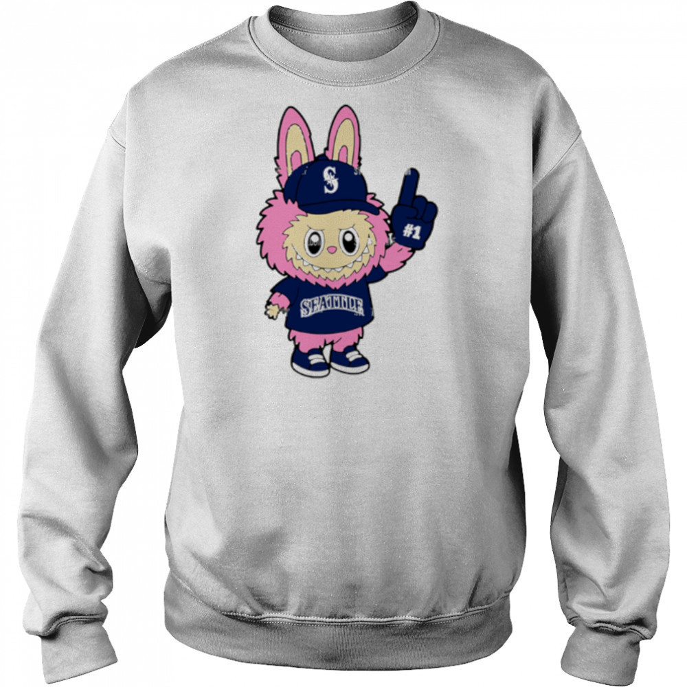 Pink Labubu Seattle Mariners Labubu MLB Baseball shirt Hoodie