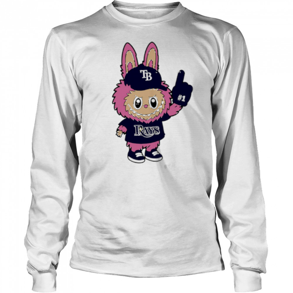 Pink Labubu Tampa Bay Rays Labubu MLB Baseball shirt Long Sleeved