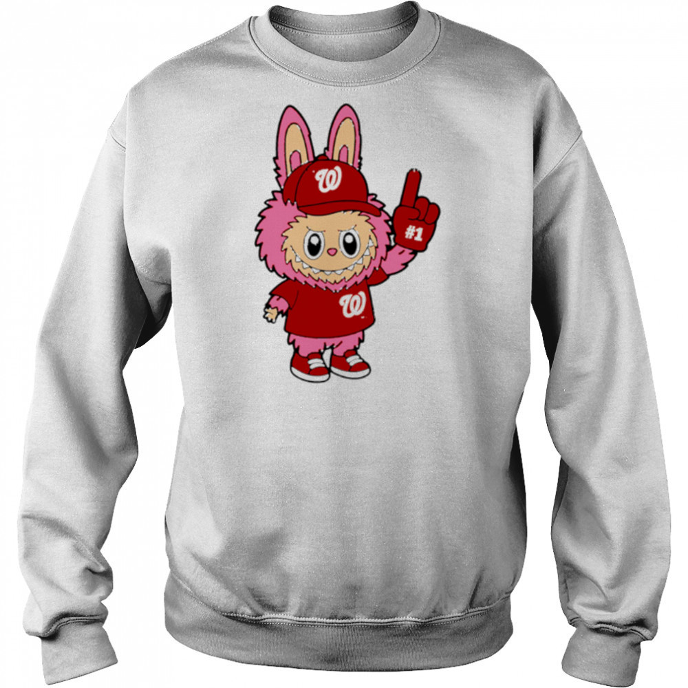 Pink Labubu Washington Nationals Labubu MLB Baseball shirt Hoodie