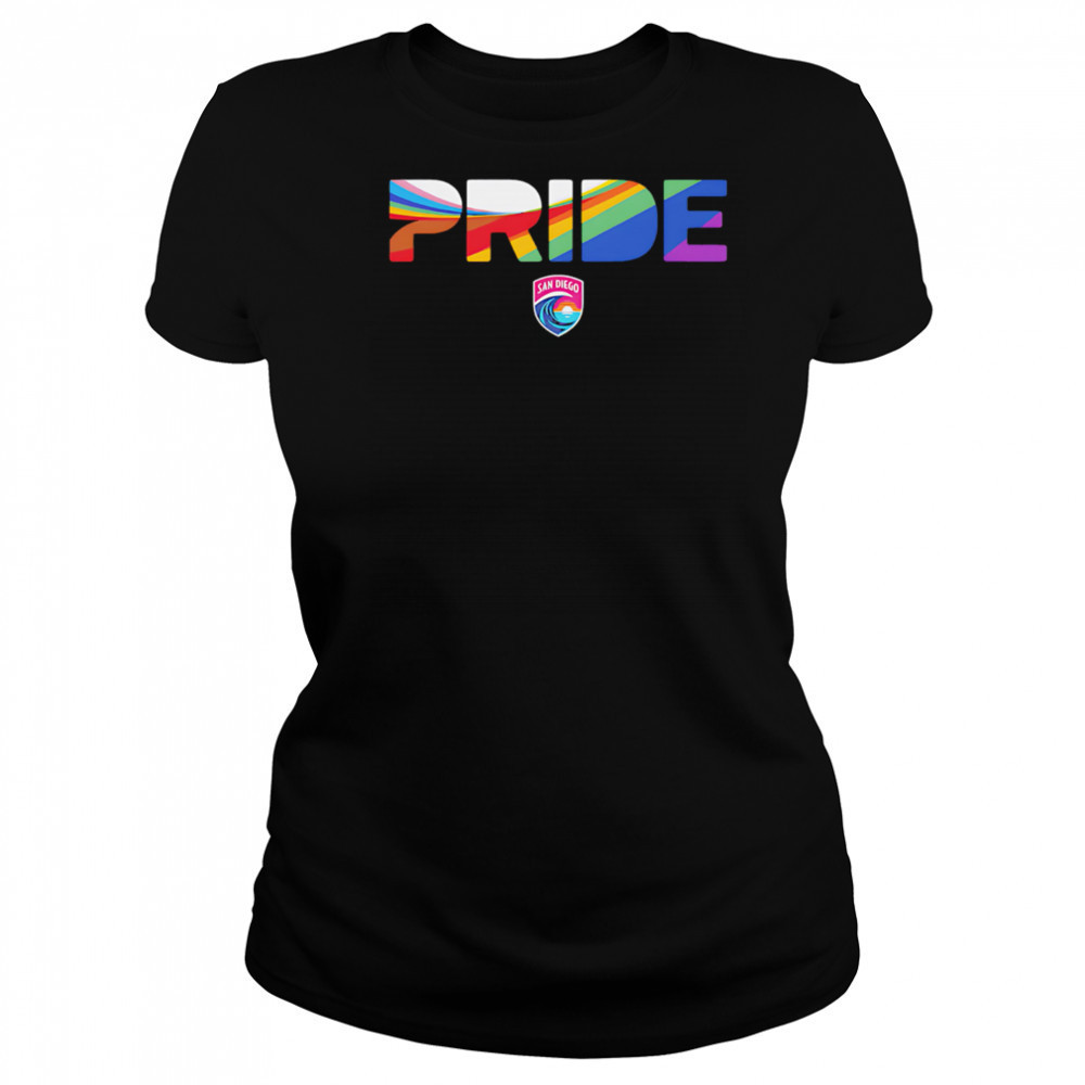 San Diego Wave FC Pride Stripes 2025 shirt Women's T-shirt