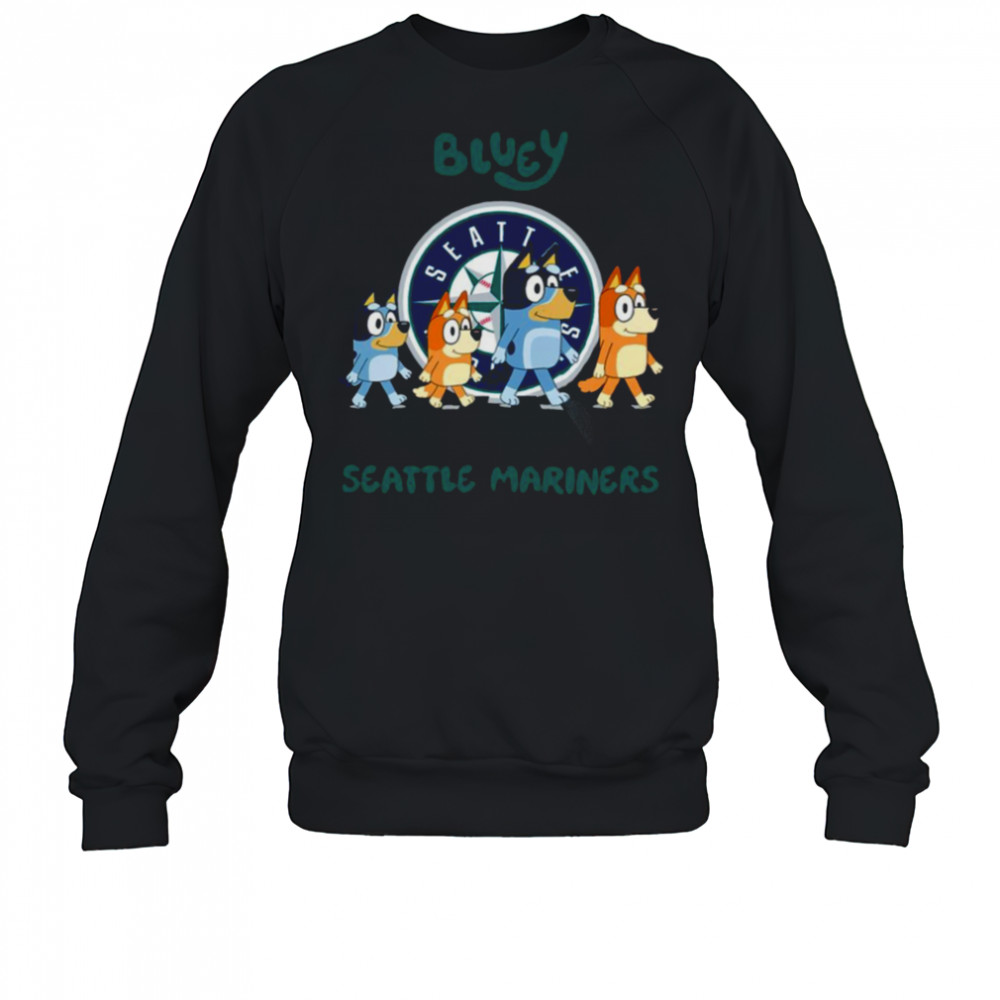 Seattle Mariners Bluey Family abbey road shirt Sweatshirt