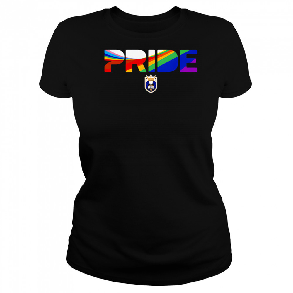 Seattle Reign FC Wave Pride Stripes 2025 shirt Women's T-shirt