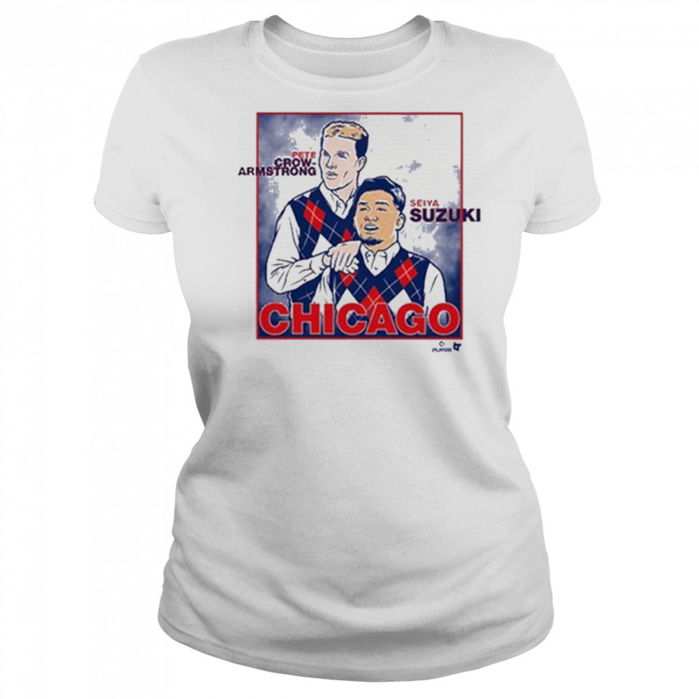 Seiya Suzuki and Pete Crow Armstrong Family Portrait T Shirt Women's T-shirt