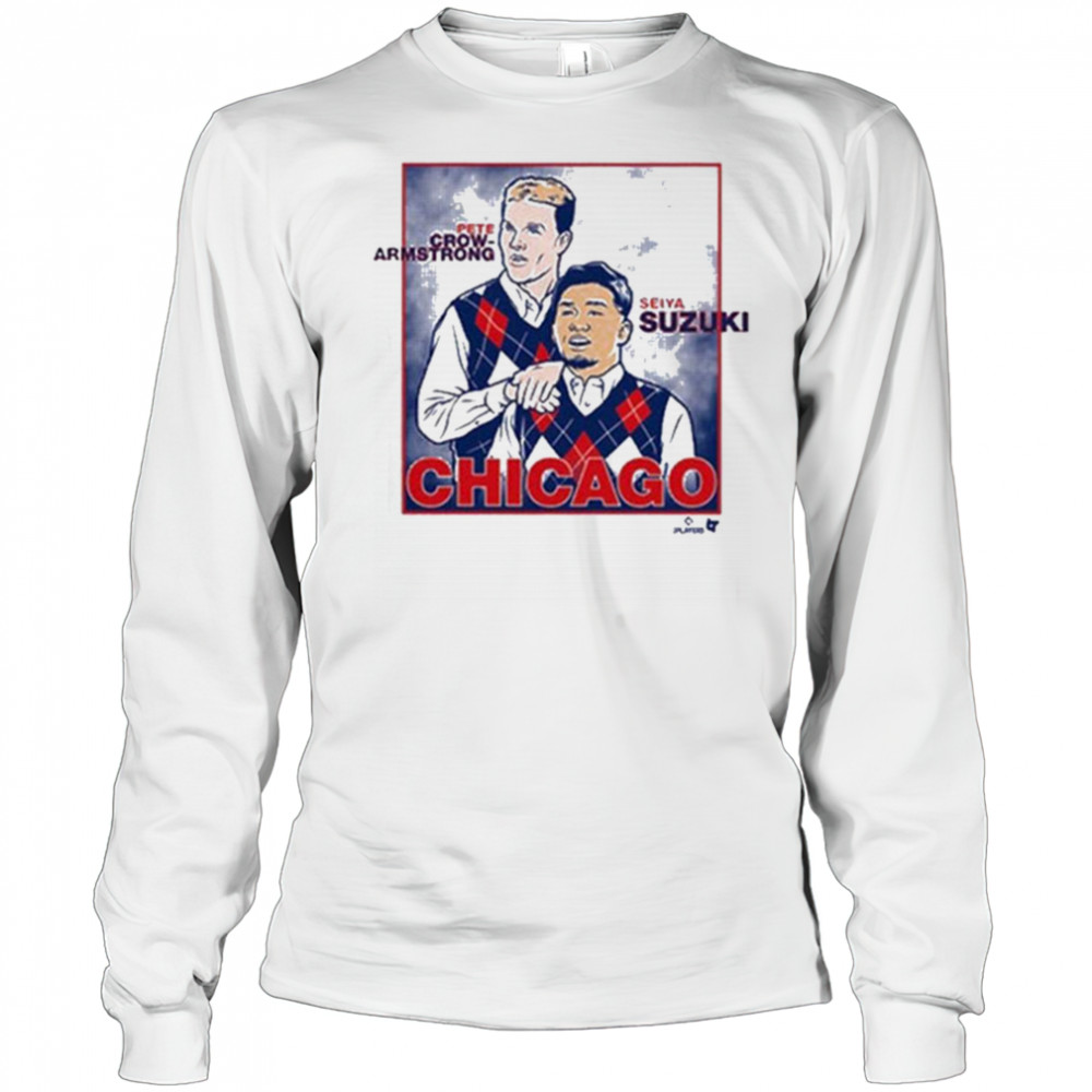 Seiya Suzuki and Pete Crow Armstrong Family Portrait T Shirt Long Sleeved