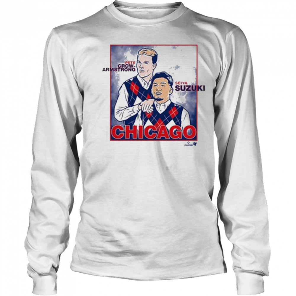Seiya Suzuki and Pete Crow Armstrong Family Portrait T Shirt Long Sleeved