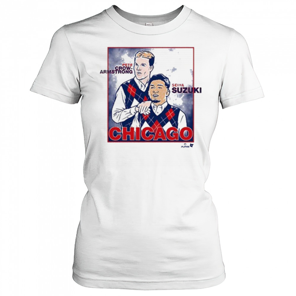 Seiya Suzuki and Pete Crow Armstrong Family Portrait T Shirt Women's T-shirt