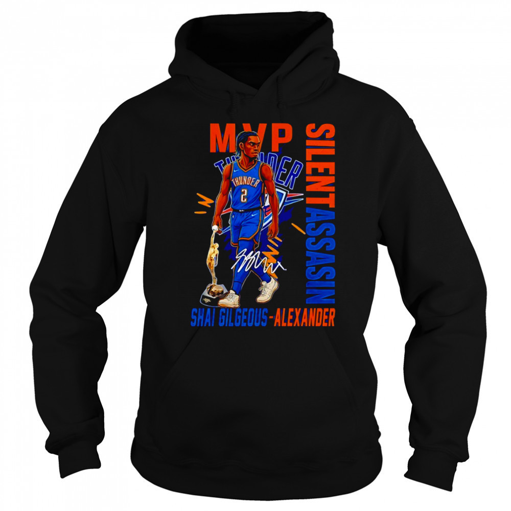 Shai Gilgeous-Alexander Oklahoma City Thunder NBA Basketball 2025 MVP signature shirt Sweatshirt