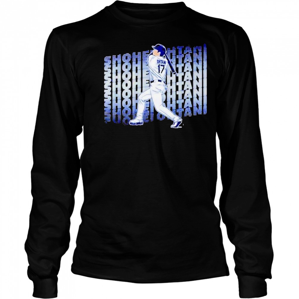 Shohei Ohtani batting name repeat shirt Long Sleeved