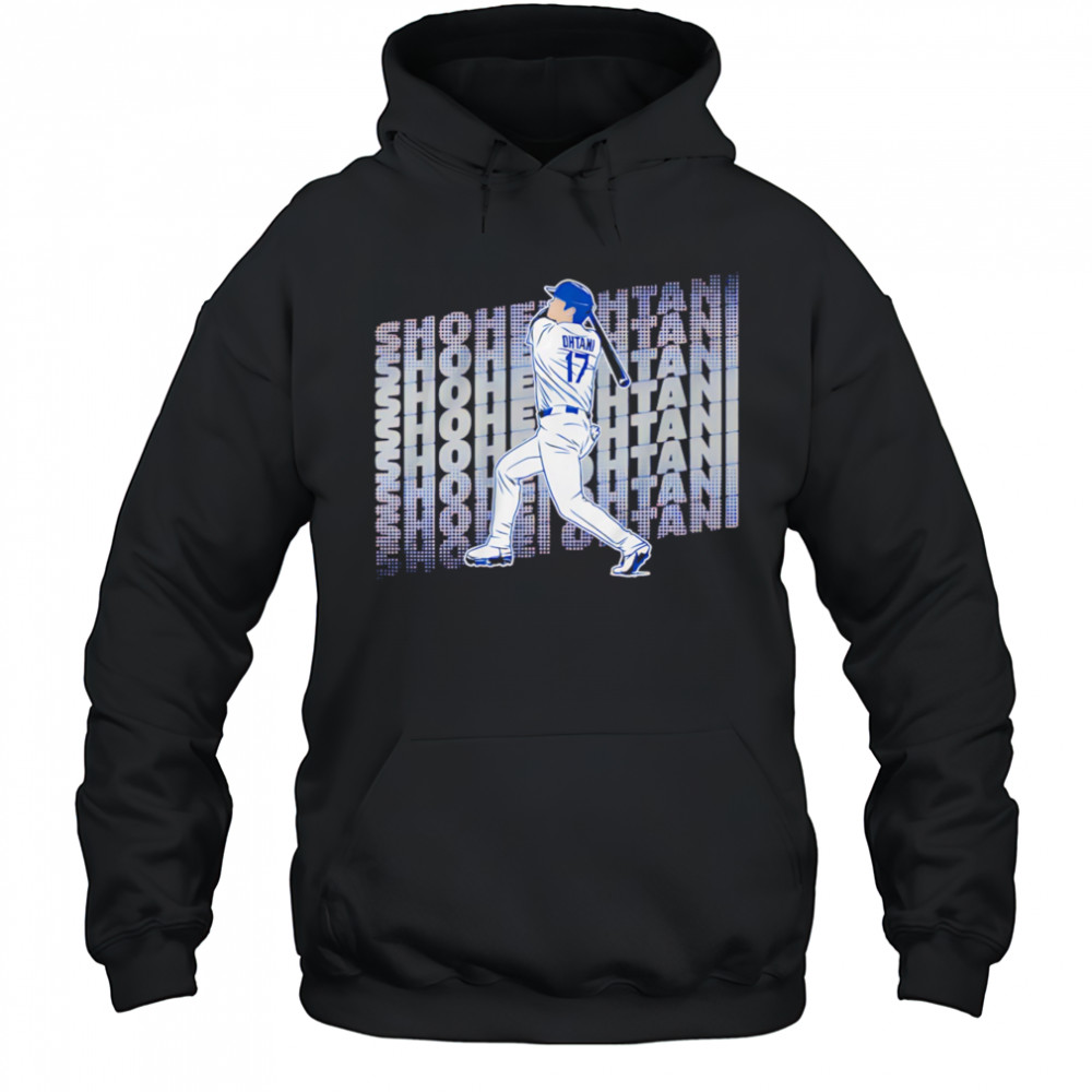Shohei Ohtani Name Repeat LA Dodgers shirt Hoodie