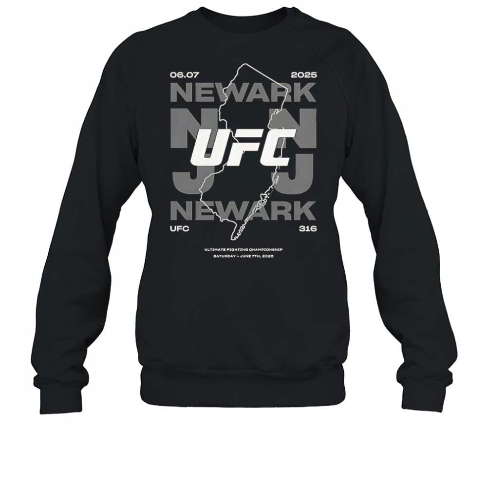 UFC 316 State Lines T-Shirt Sweatshirt