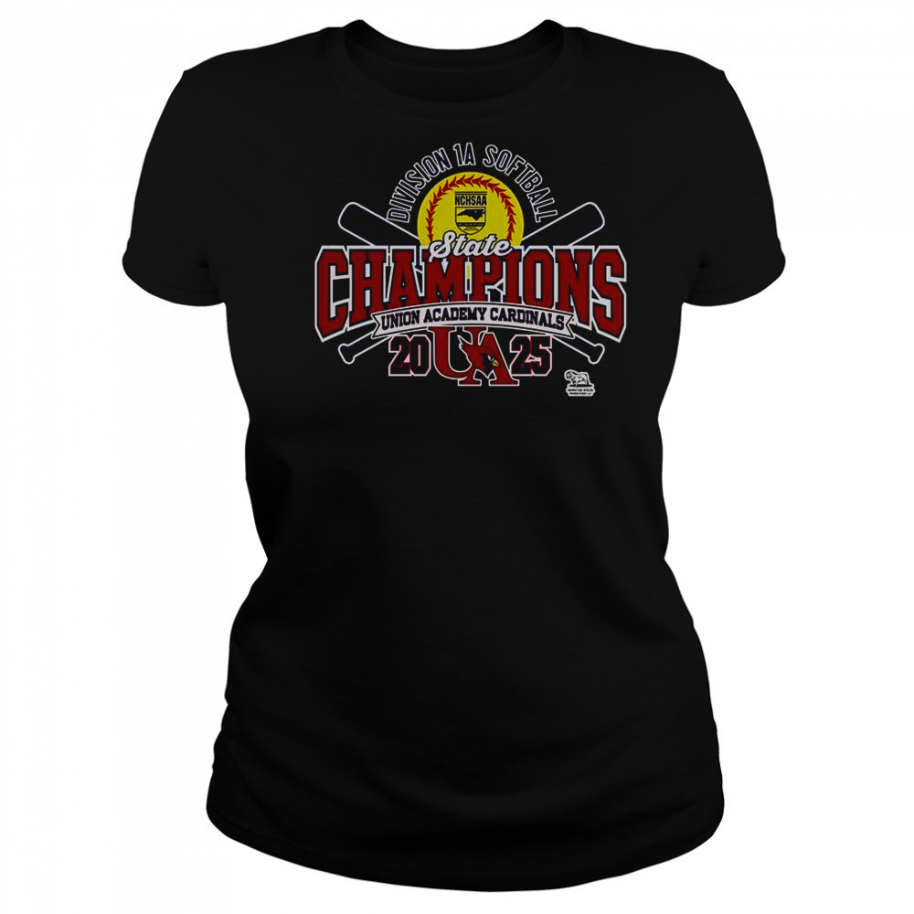 Union Academy Cardinals 2025 NCHSAA Women’s 1A Softball State Champions T-Shirt Women's T-shirt