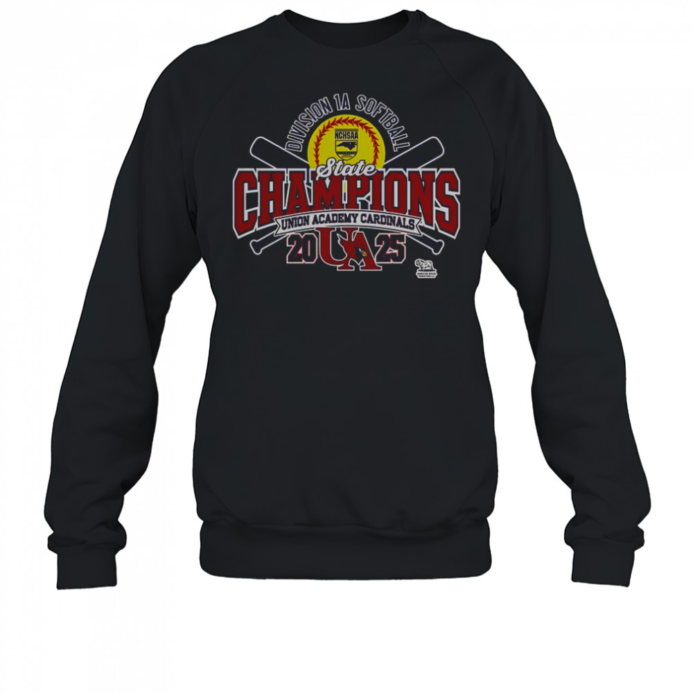 Union Academy Cardinals 2025 NCHSAA Women’s 1A Softball State Champions T-Shirt Sweatshirt