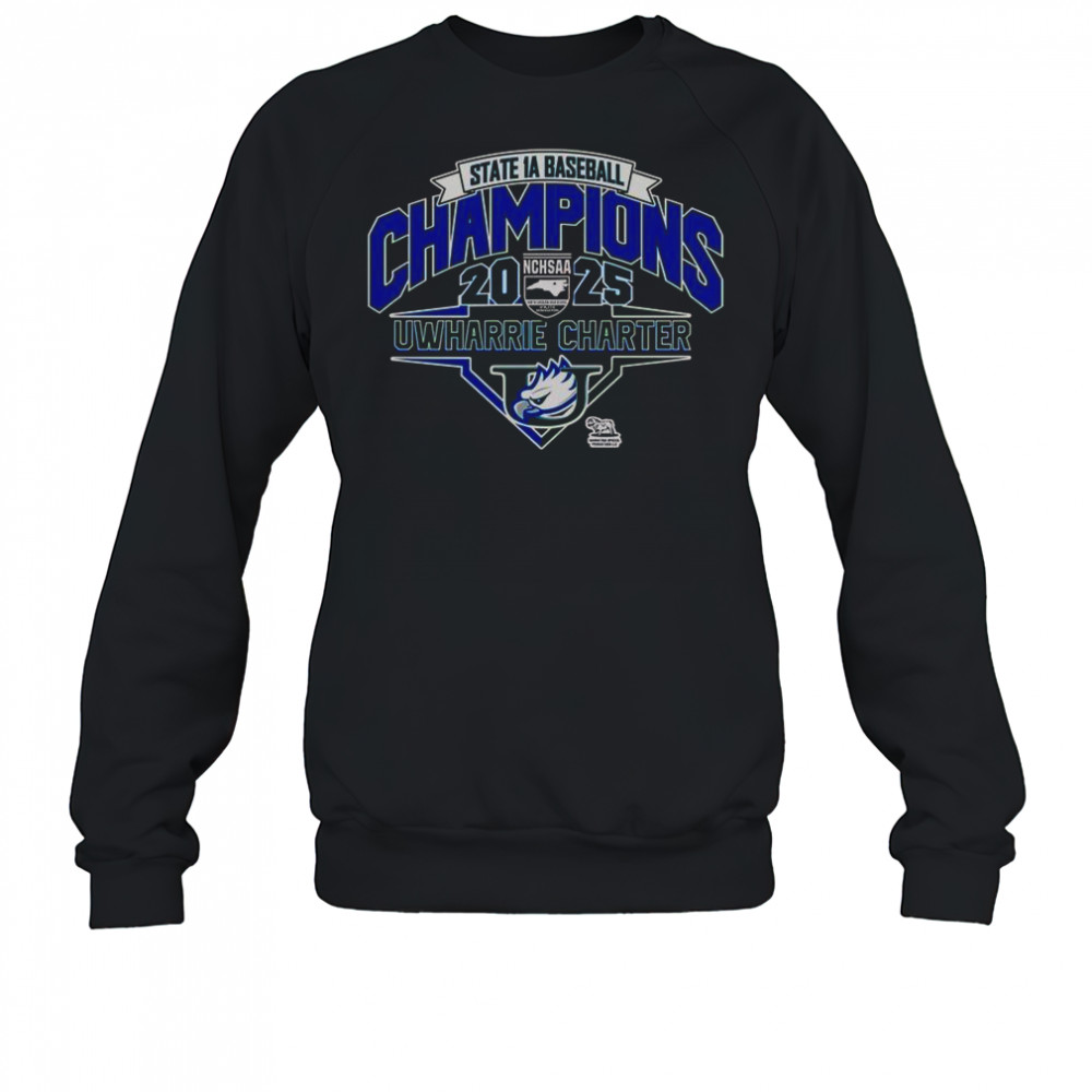 Uwharrie Charter Eagles 2025 NCHSAA 1A Baseball Champions T-Shirt Sweatshirt
