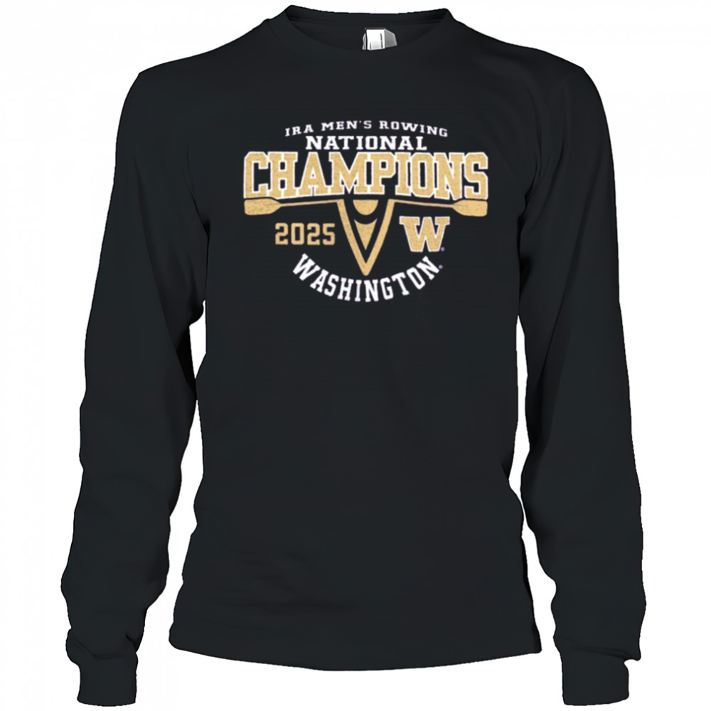 Washington Huskies 2025 IRA Men’s Rowing National Champions shirt Long Sleeved