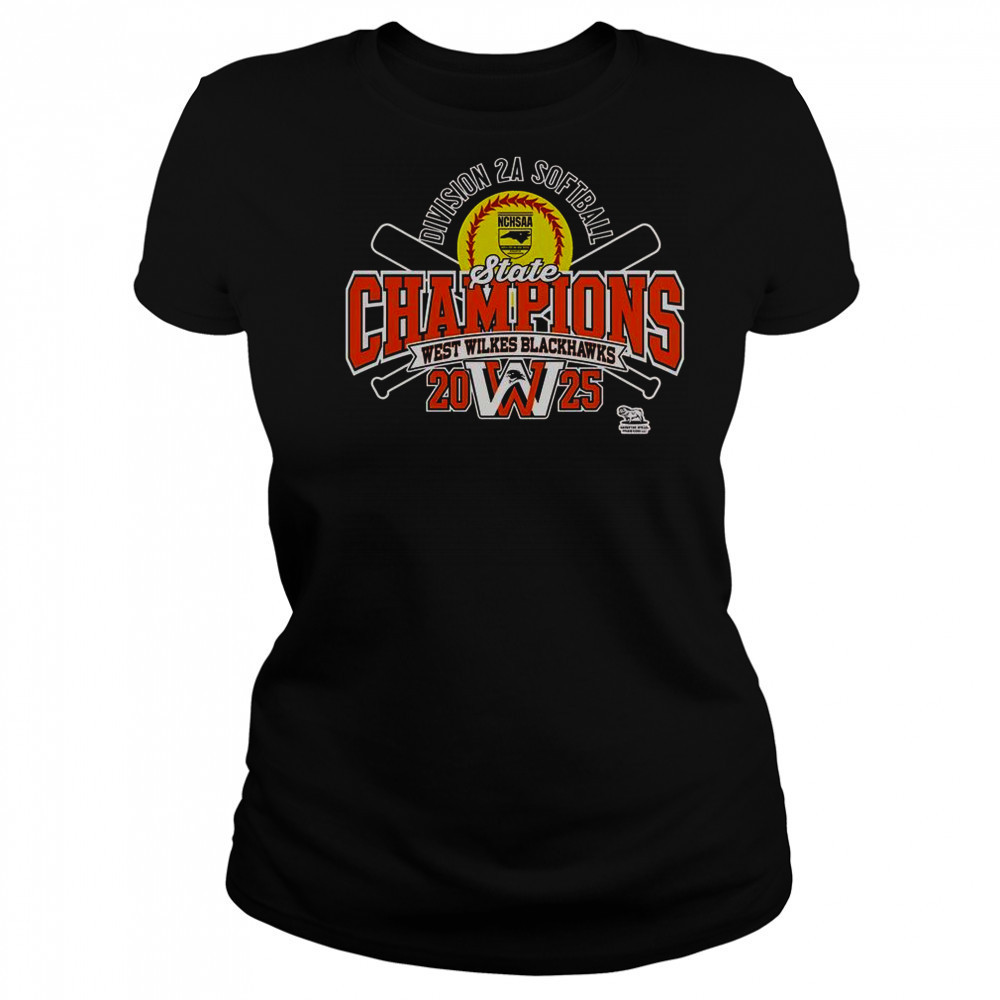 West Wilkes Blackhawks 2025 NCHSAA Women’s 2A Softball State Champions T-Shirt Women's T-shirt