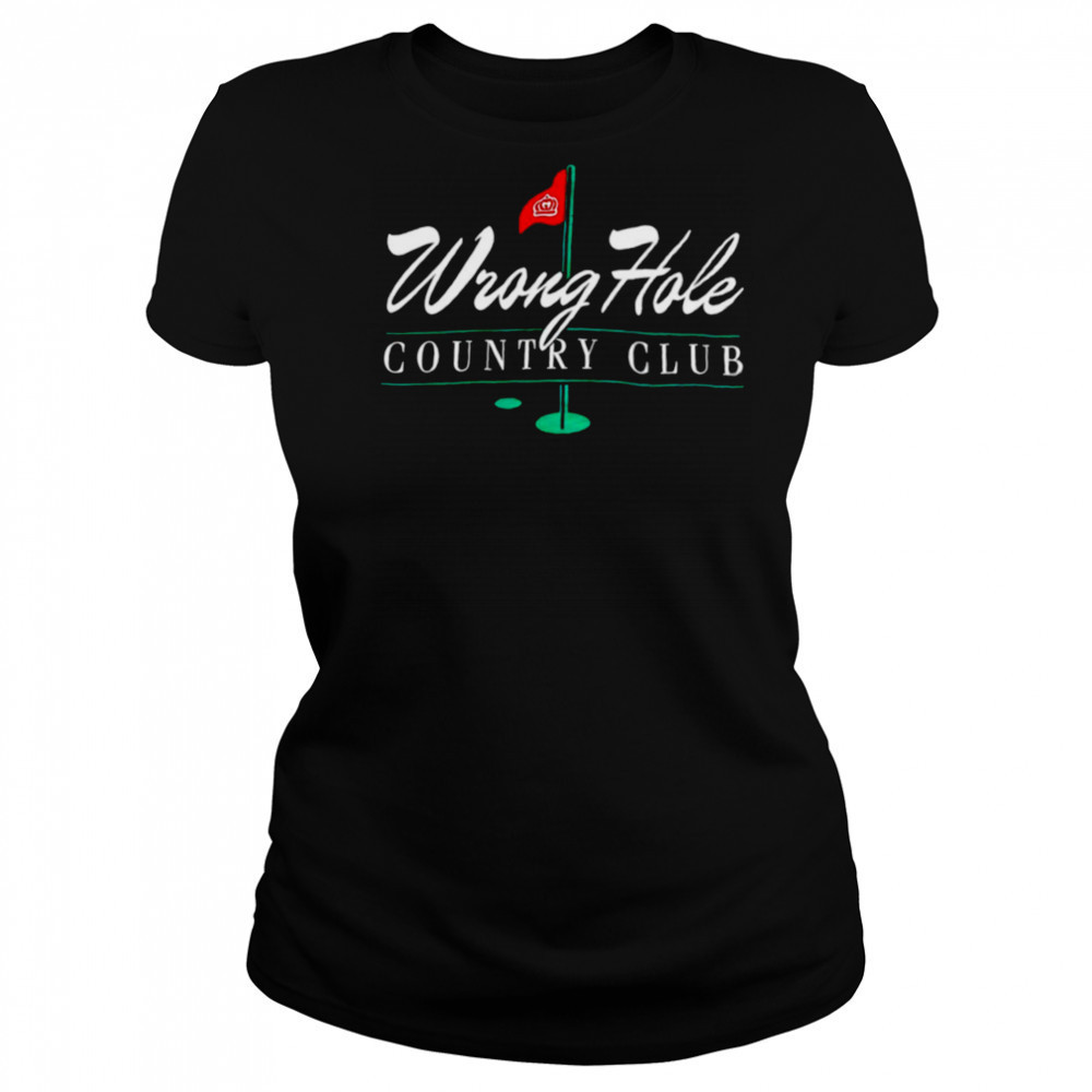 Wrong Hole country club golf shirt Women's T-shirt
