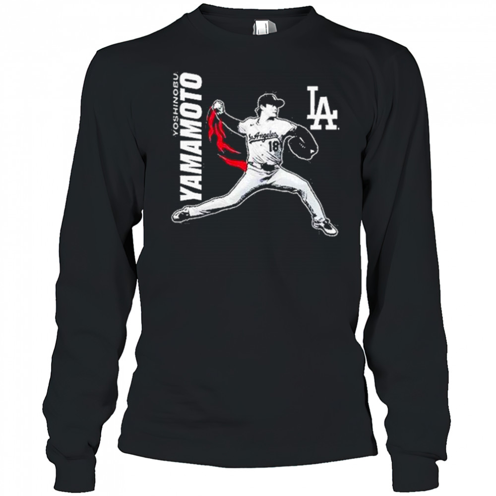 Yoshinobu Yamamoto Los Angeles Dodgers Player Shirt Long Sleeved