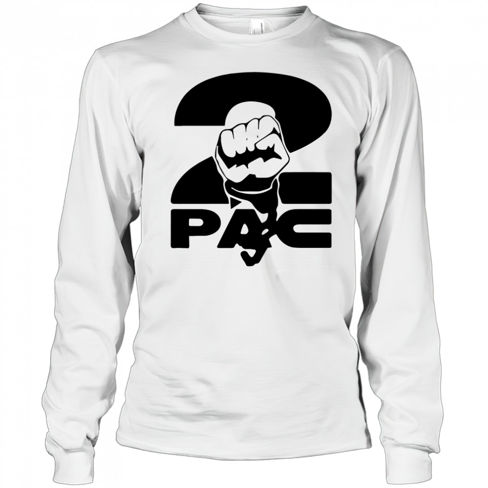 2pac Fist Overlap Old School Black Panther Logo shirt Long Sleeved