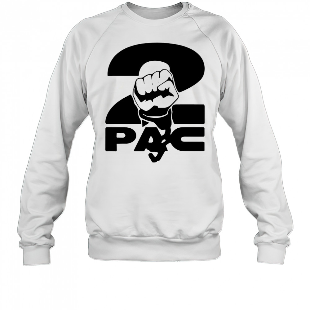 2pac Fist Overlap Old School Black Panther Logo shirt Sweatshirt