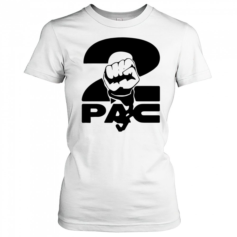 2pac Fist Overlap Old School Black Panther Logo shirt Women's T-shirt