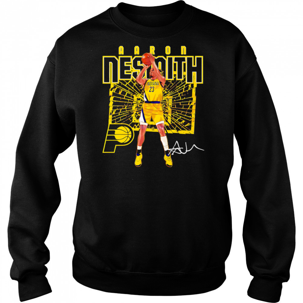 Aaron Nesmith Indiana Pacers Shattered Court Basketball shirt Hoodie