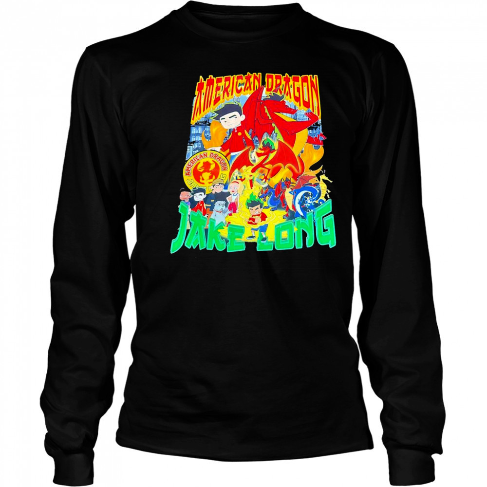 American dragon Jake Long graphic shirt Long Sleeved