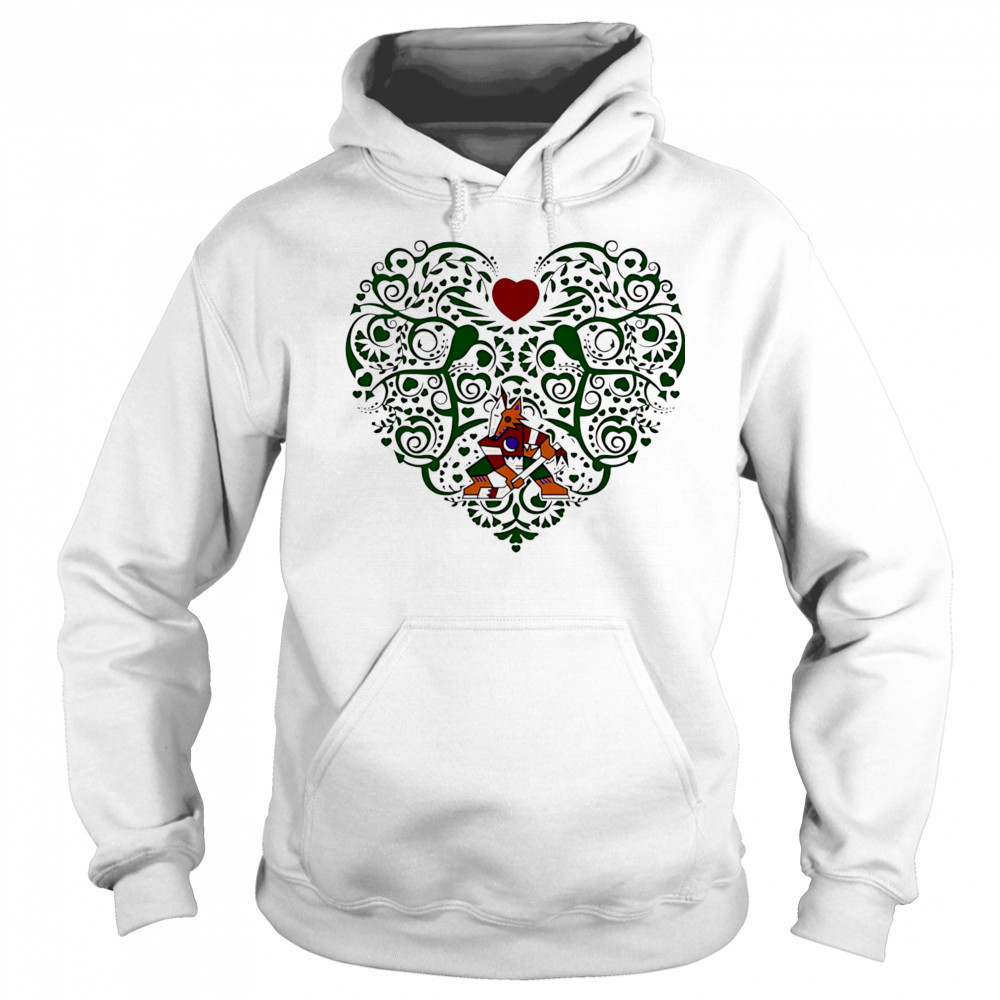 Arizona Coyotes Floral Pattern Heart logo shirt Sweatshirt