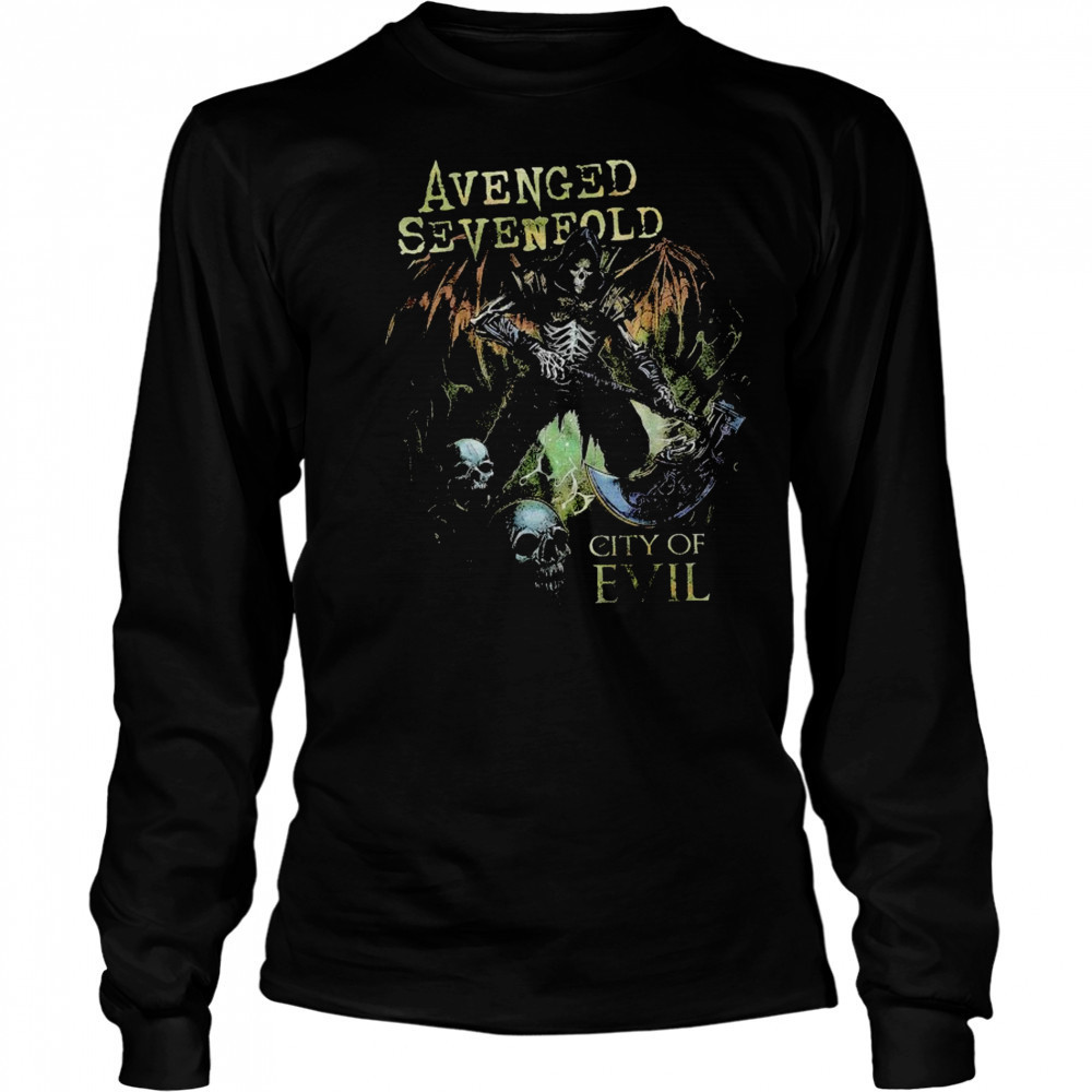 Avenged Sevenfold City Of Evil 20th Anniversary Evil Never Die shirt Long Sleeved