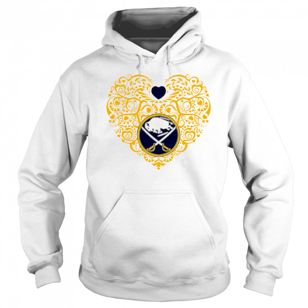 Buffalo Sabres Floral Pattern Heart logo shirt Sweatshirt
