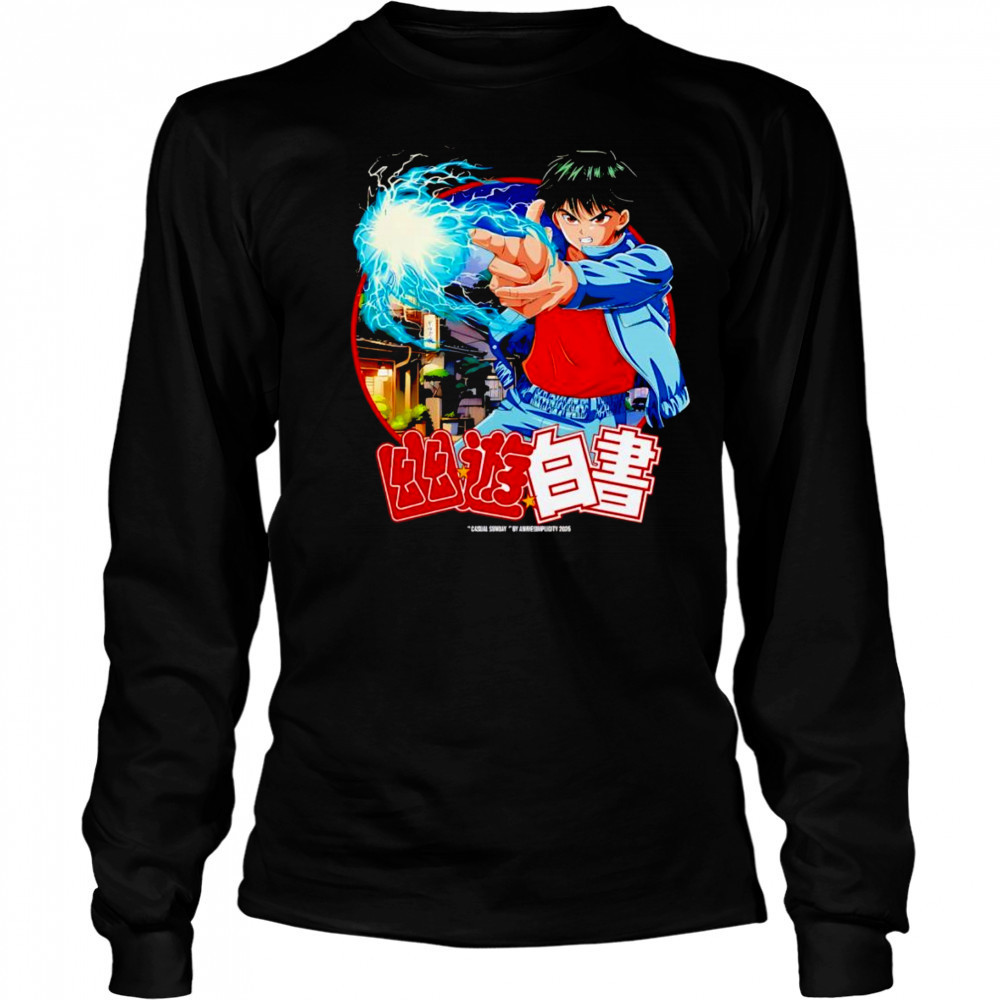 Casual Sunday Yu Yu Hakusho shirt Long Sleeved