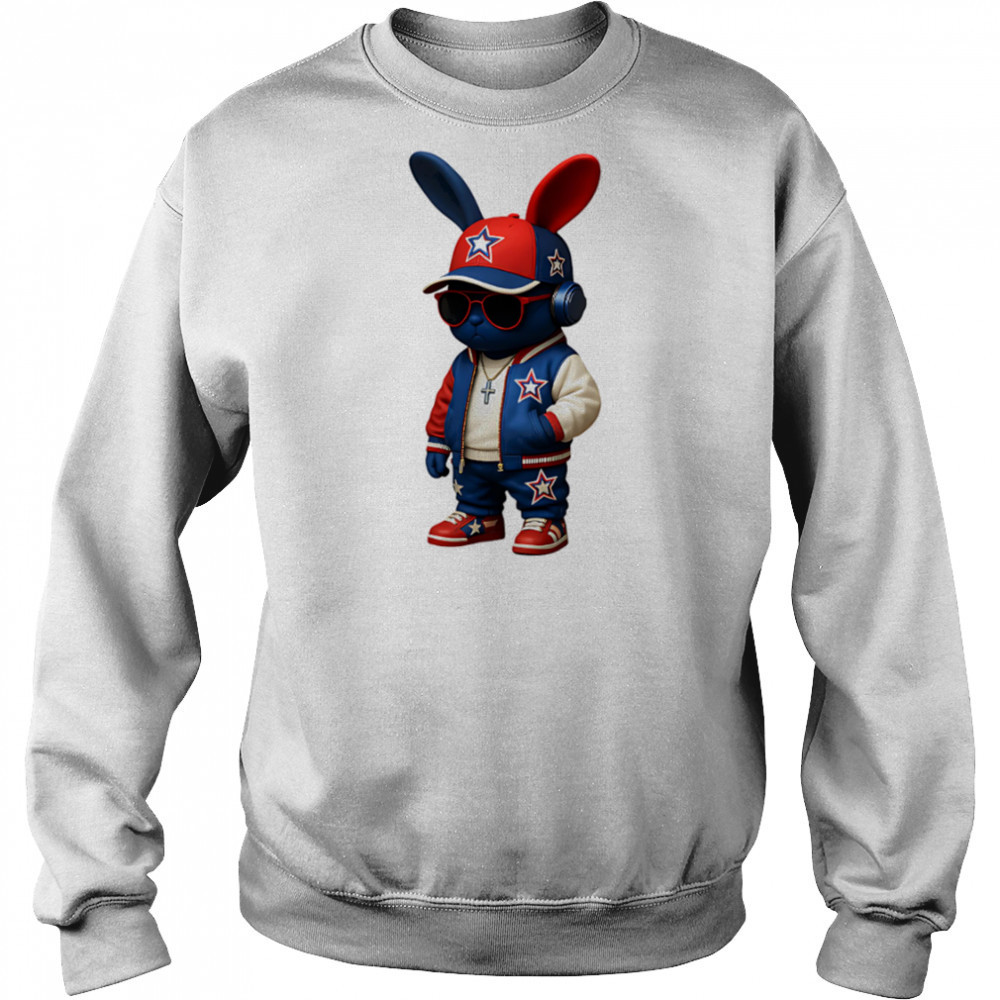 Chain Bunny Streetwear Style Hiphop shirt Hoodie