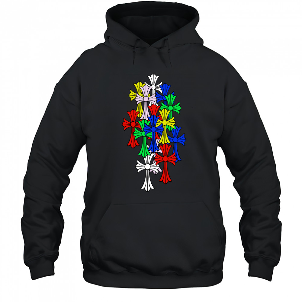 Chrome hearts multI color cross T-shirt Hoodie