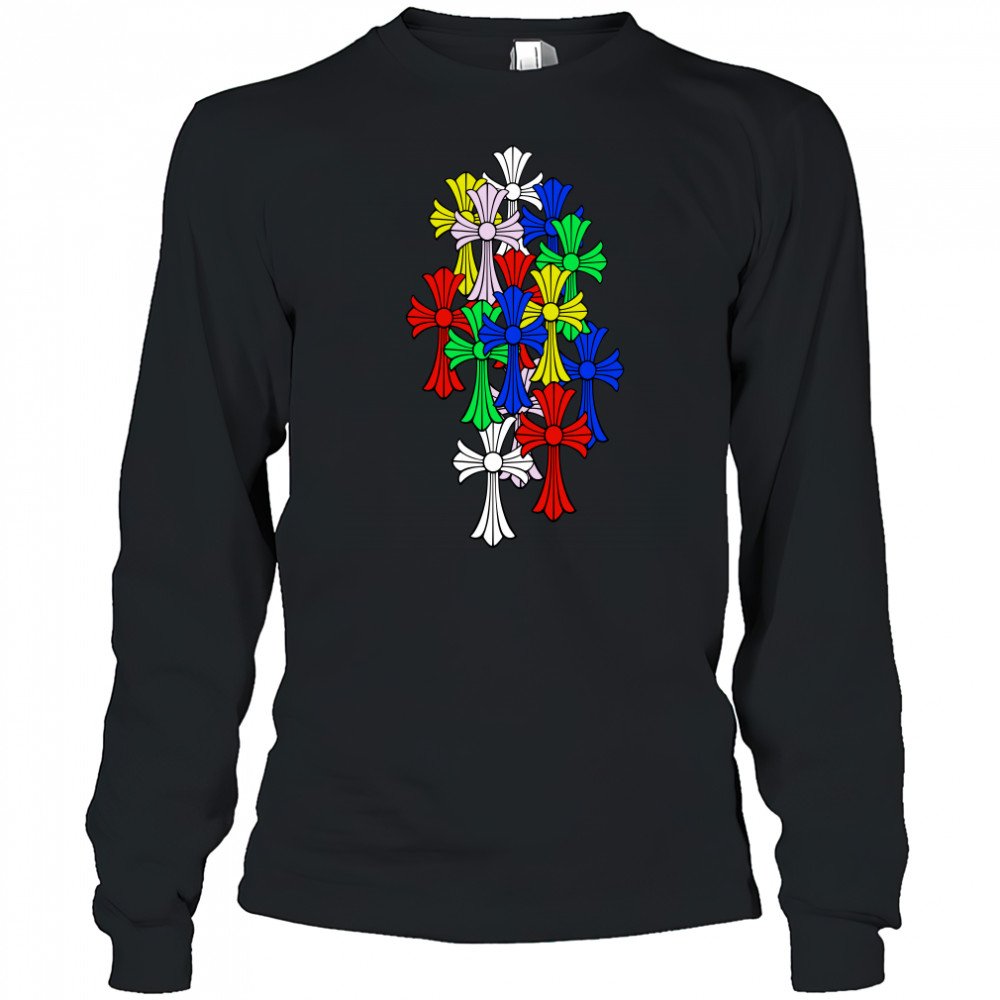 Chrome hearts multI color cross T-shirt Long Sleeved