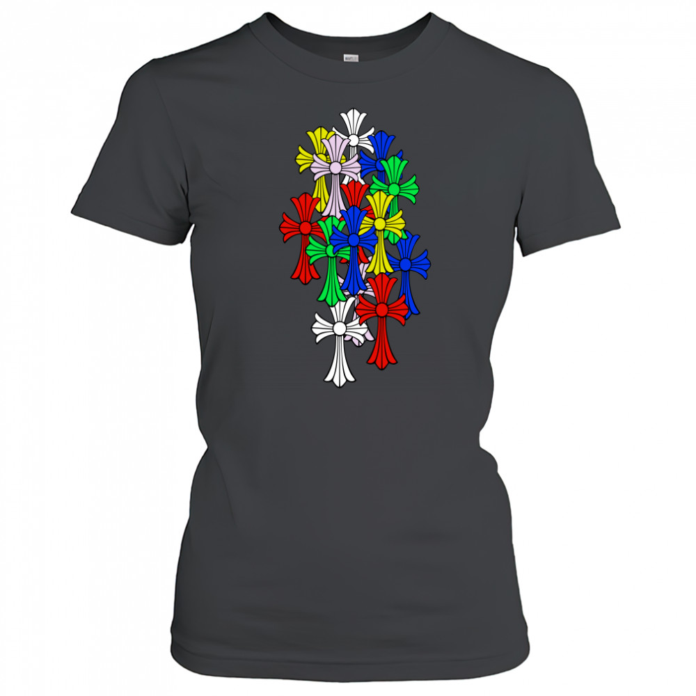 Chrome hearts multI color cross T-shirt Women's T-shirt
