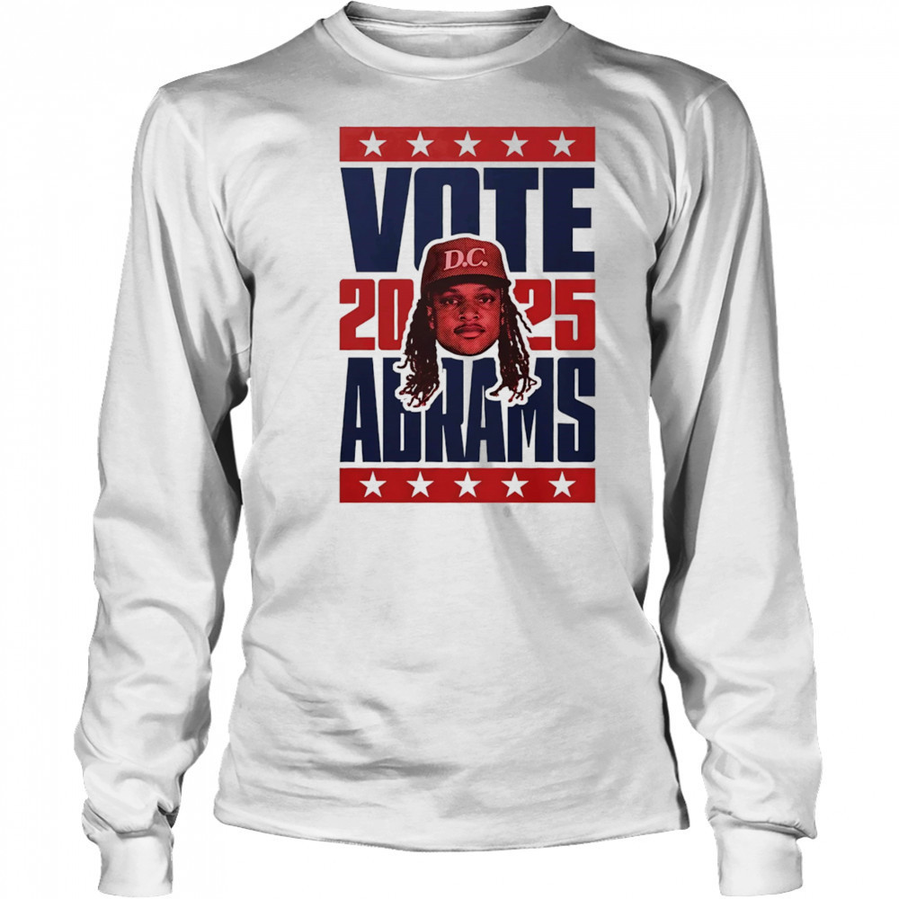 CJ Abrams 2025 Vote shirt Long Sleeved