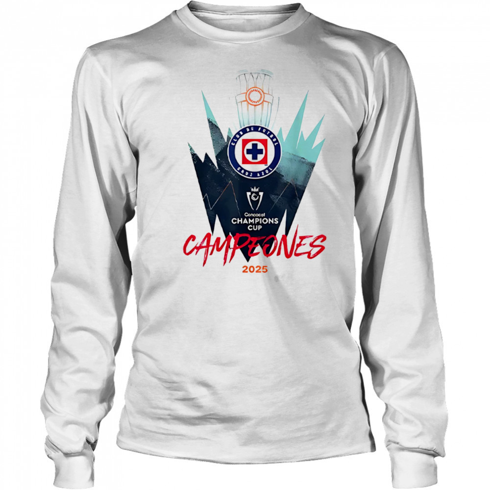 Cruz Azul Campeones 2025 Champions Cups shirt Long Sleeved