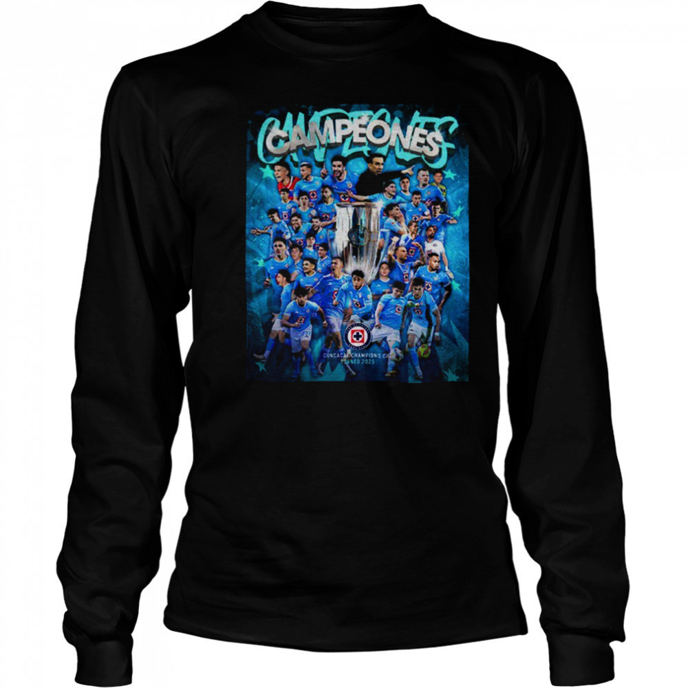 Cruz Azul Concachampions title shirt Long Sleeved