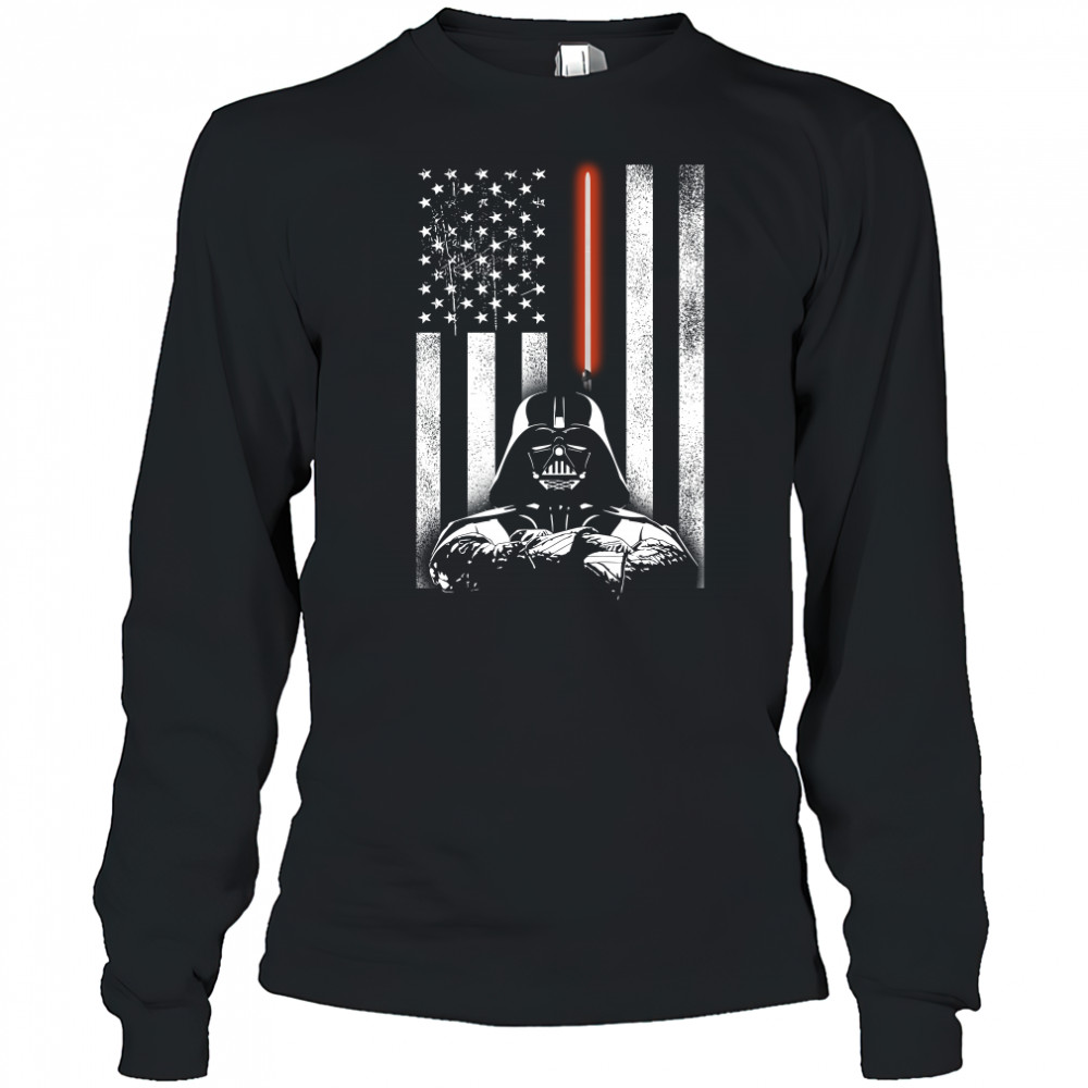 Darth Vader American flag Star Wars shirt Long Sleeved