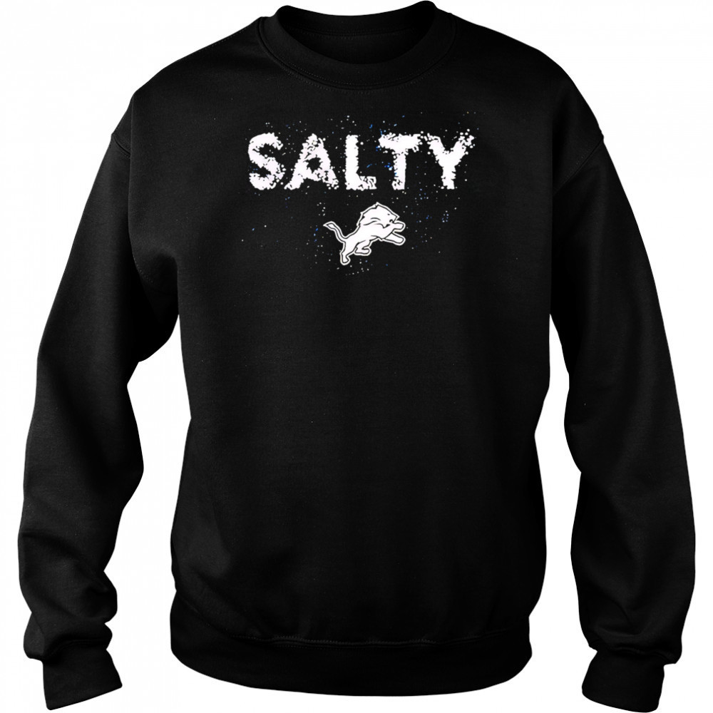 Detroit lions salty sports black 2025 shirt Hoodie