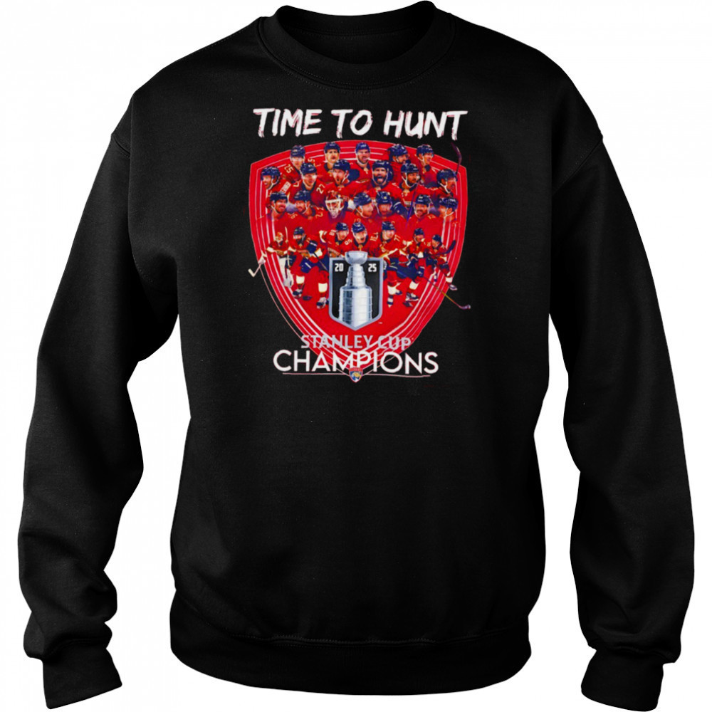 Florida Panthers time to hunt Stanley Cup Playoffs NHL Nike 2025 shirt Hoodie
