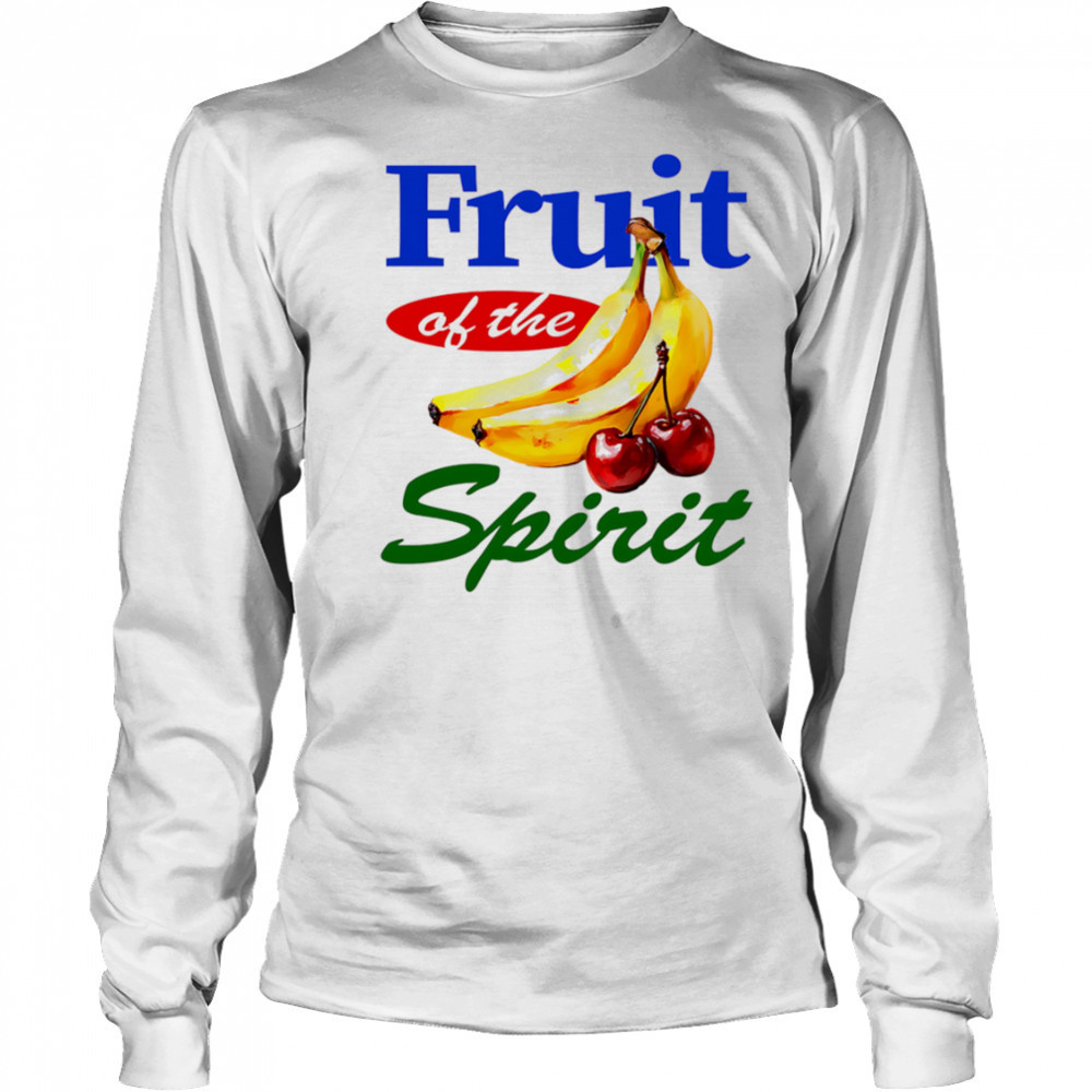 Fruit of the Spirit Banana and Cherry shirt Long Sleeved