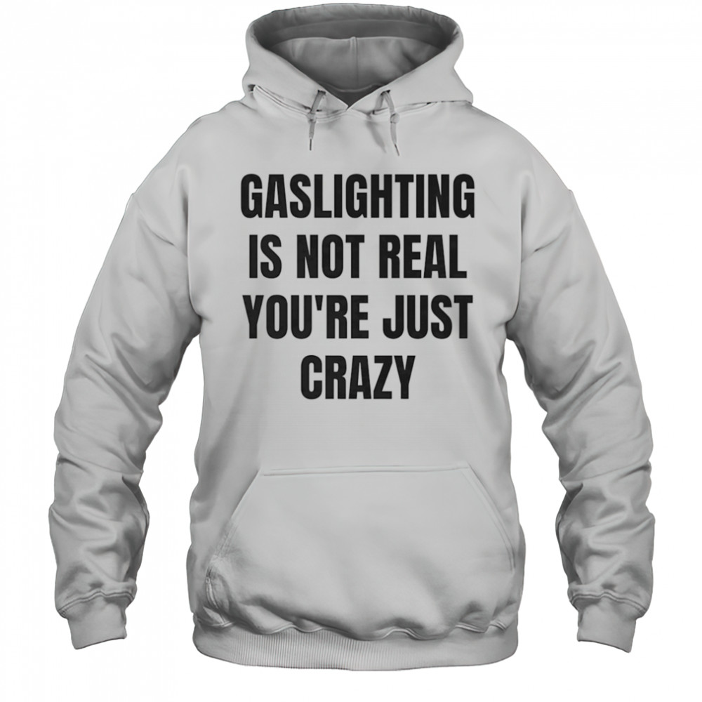 Gaslightning is not real you’re just crazy shirt Hoodie