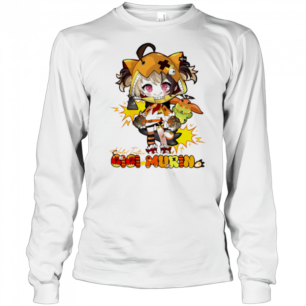 GigI murin holo justice hololive fan name shirt Long Sleeved