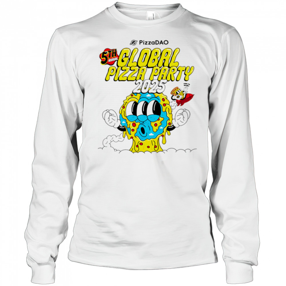 Global Pizza Party 2025 shirt Long Sleeved