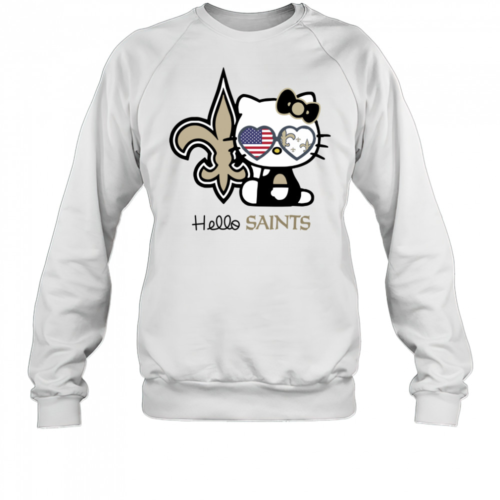 Hello Kitty New Orleans Saints shirt Sweatshirt