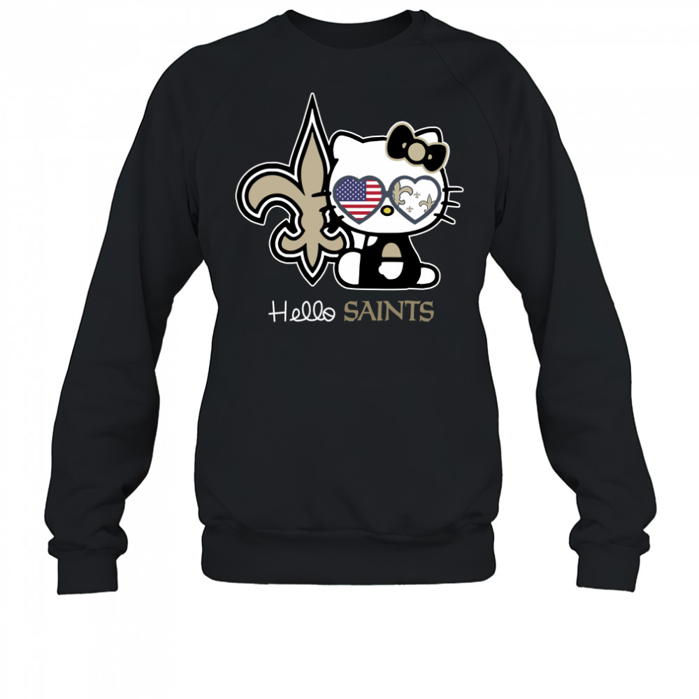 Hello Kitty New Orleans Saints t-shirt Sweatshirt