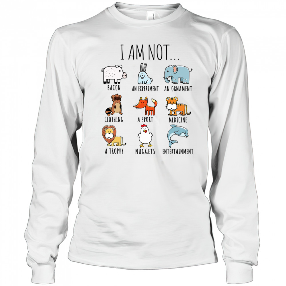 I Am Not Bacon An Experiment An Ornament Clothing shirt Long Sleeved