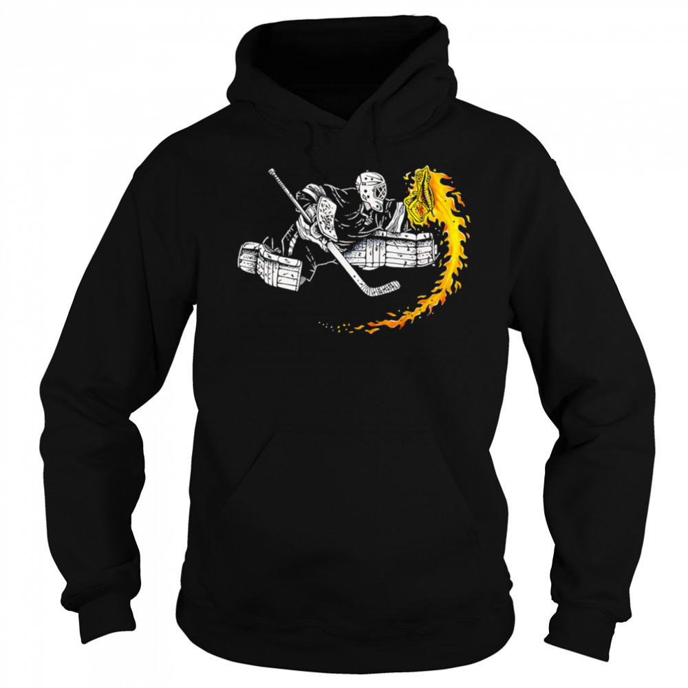 Ice Hockey Goalie Hot Glove on Fire shirt Sweatshirt