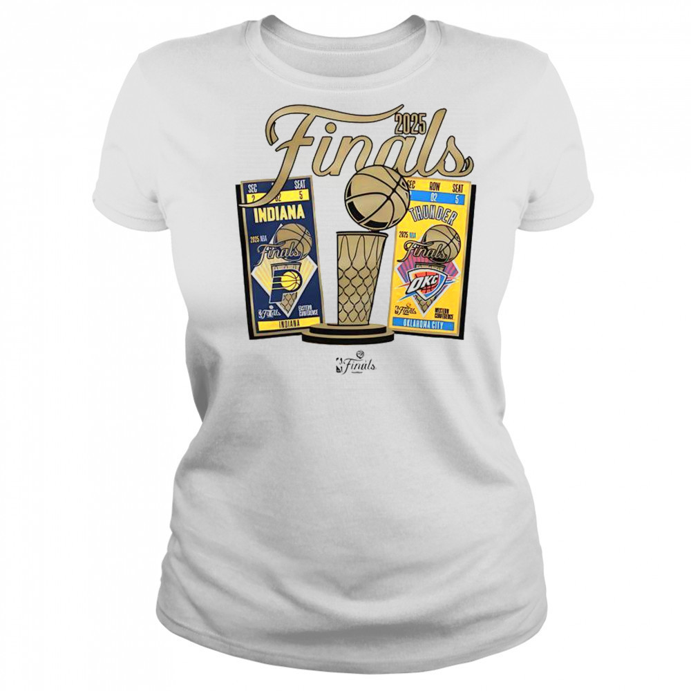 Indiana Pacers Vs Oklahoma City Thunder 2025 NBA Finals Ticket Matchup T-Shirt Women's T-shirt